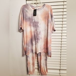 NEW 2 piece Pant set/ Tie dye